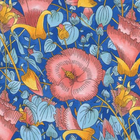 Desert Rose - Blue by Patricia Weeks - Click Image to Close
